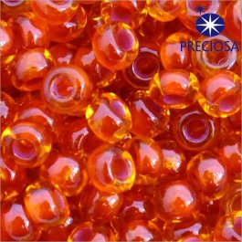 Rokajl Preciosa 9/0 oranžová s prieťahom 10 g (16/345)